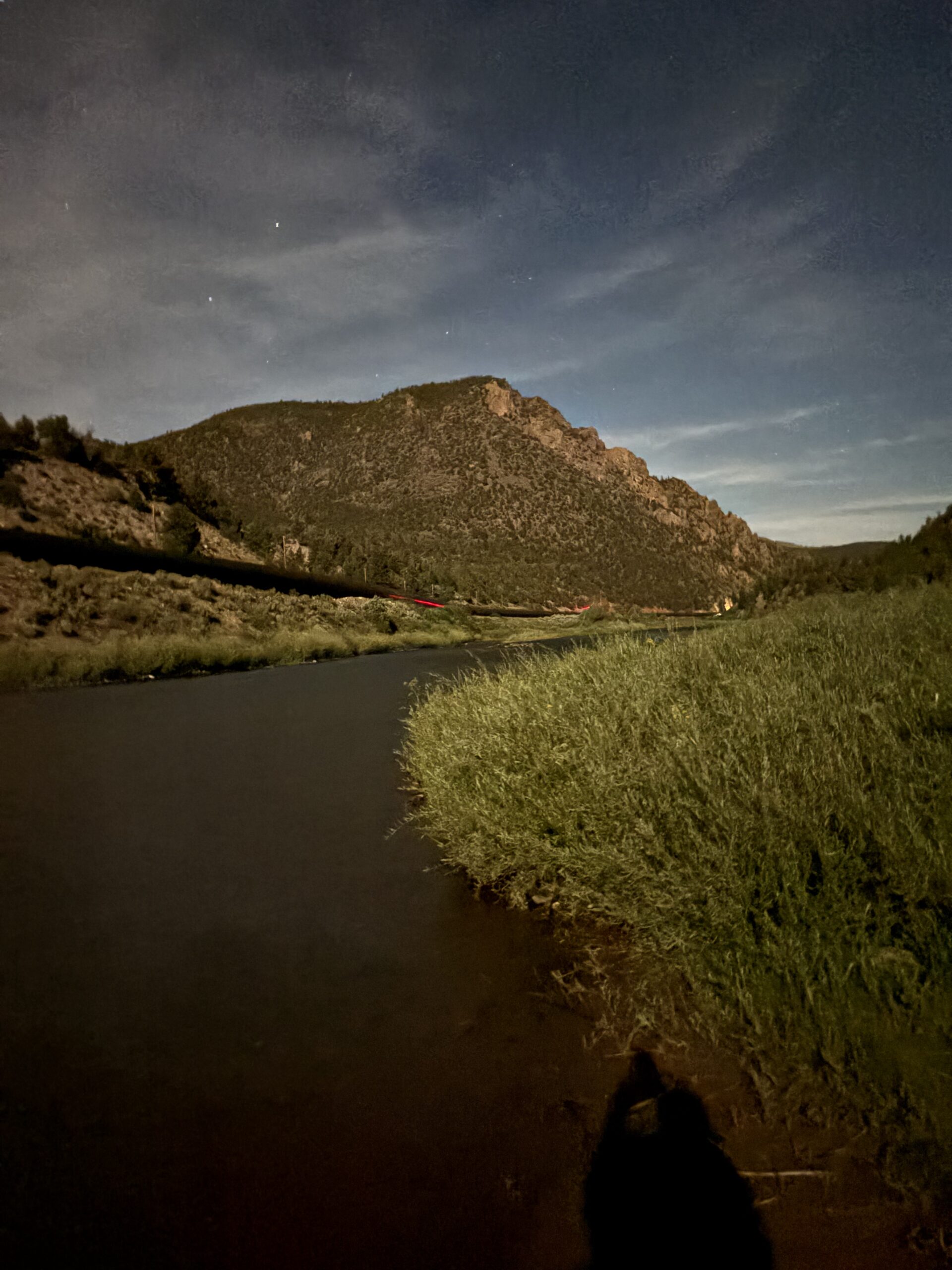 Mountain road through a Colorado valley